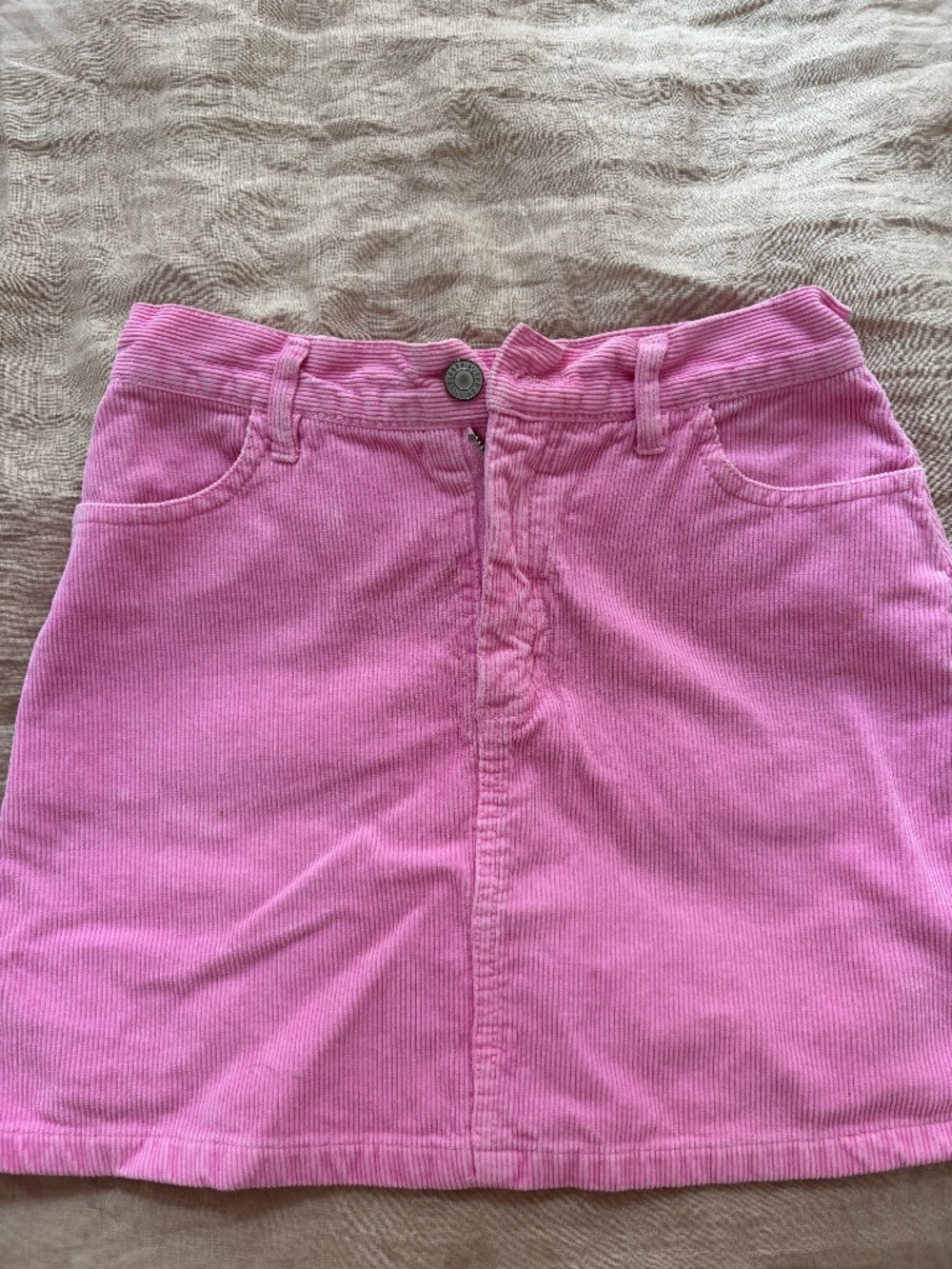 John Galt Corduroy Pink Skirt